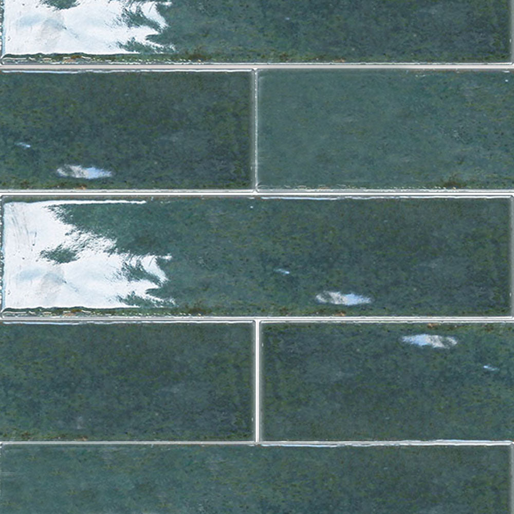 Antique 2" x 10" Glossy Porcelain Floor &amp; Wall Tile