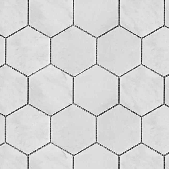 Eastern White Honed Marble Mosaic Tile
