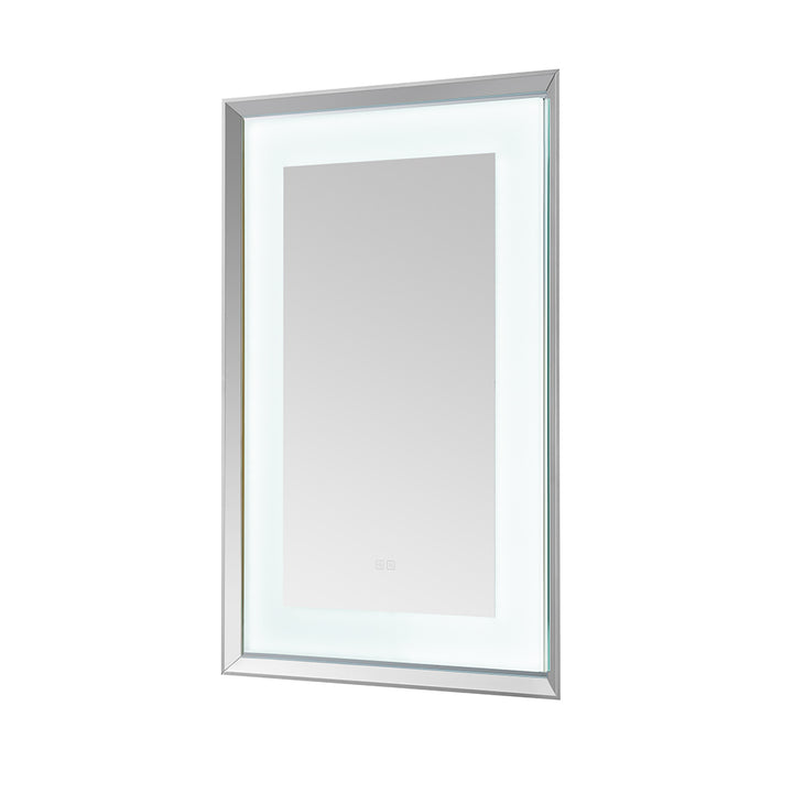 Madison 24" x 36" LED Bathroom Mirror in Chrome, Anti-Fog