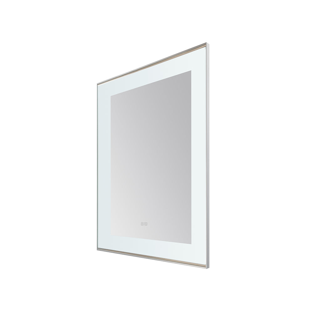 Lexington 30" x 36" LED Bathroom Mirror in Chrome, Anti-Fog