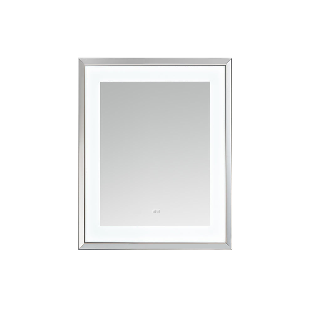 Madison 30" x 36" LED Bathroom Mirror in Chrome, Anti-Fog