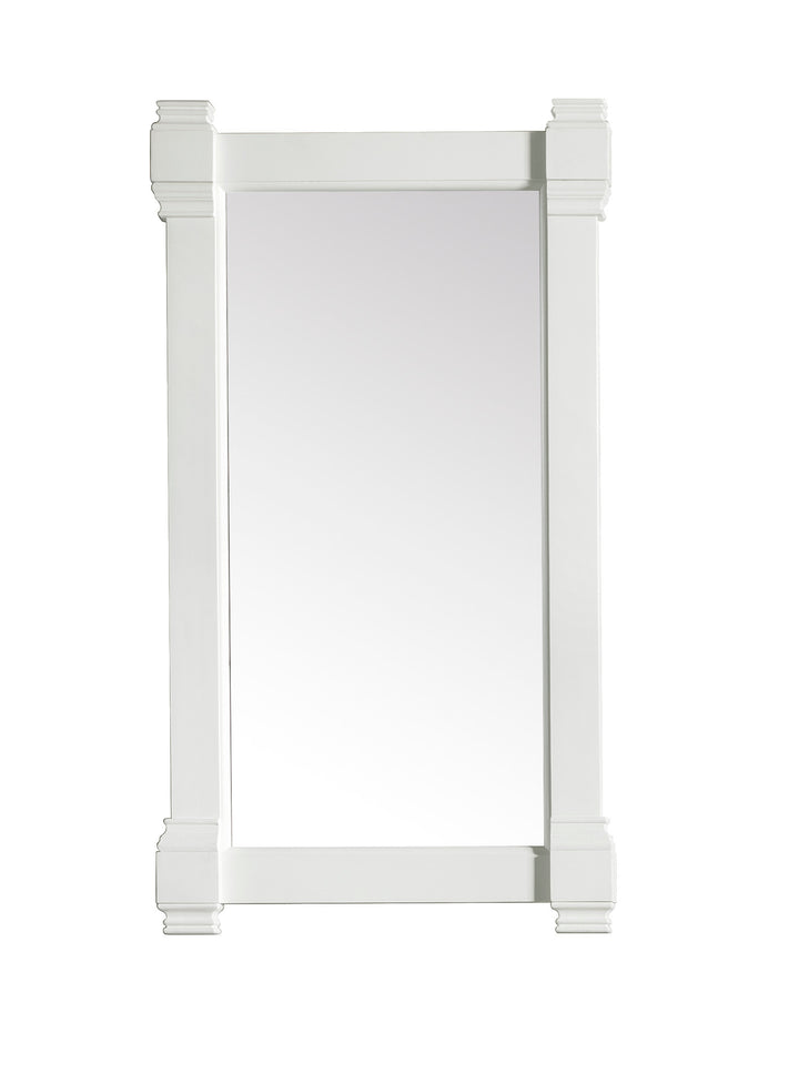 Brittany 22" Rectangular Bathroom Mirror, Bright White | ANVE Kitchen &amp; Bath