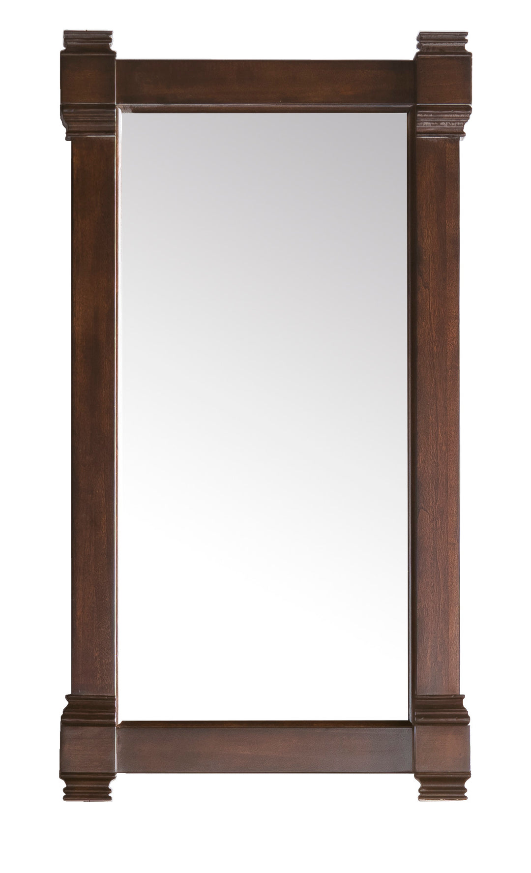 Brittany 22" x 39" Rectangular Bathroom Mirror, Burnished Mahogany | ANVE Kitchen & Bath