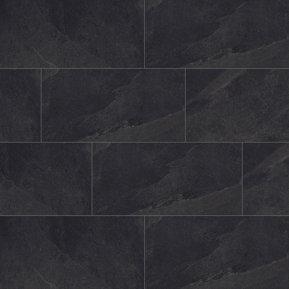 Ultra Slate Stone-Look Matte Porcelain Floor &amp; Wall Tile