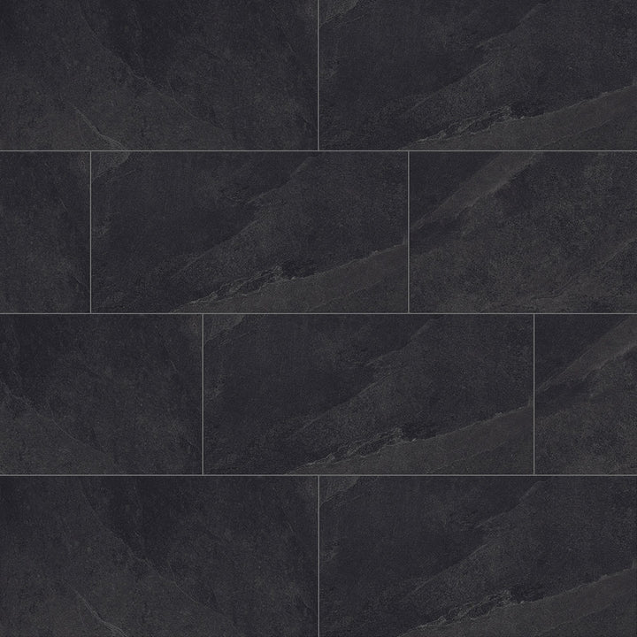 Ultra Slate Stone-Look Matte Porcelain Floor &amp; Wall Tile