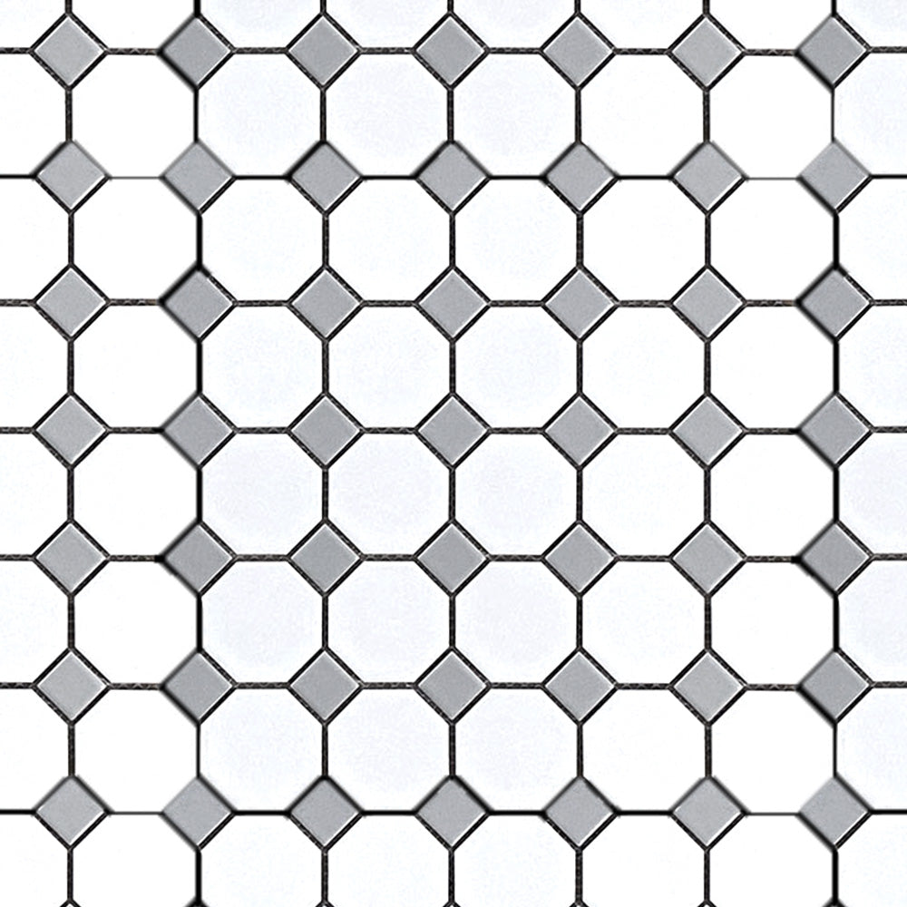 Geometrics Matte Porcelain Mosaic Tile