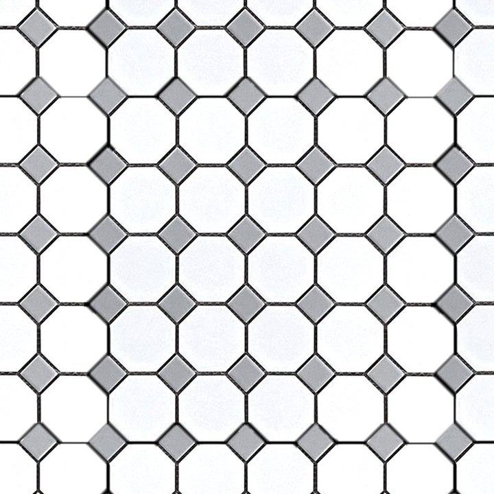 Geometrics Matte Porcelain Mosaic Tile