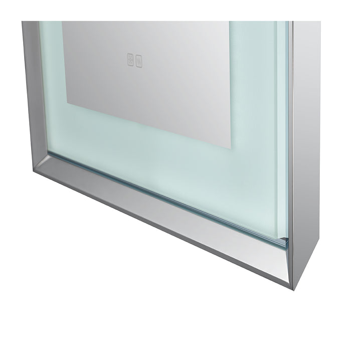 Madison 24" x 36" LED Bathroom Mirror in Chrome, Anti-Fog