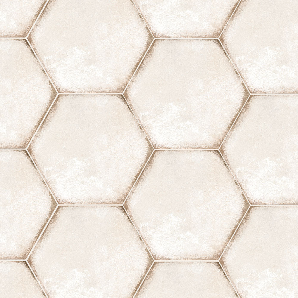 Symmetry Hexagon Matte Porcelain Mosaic Tile