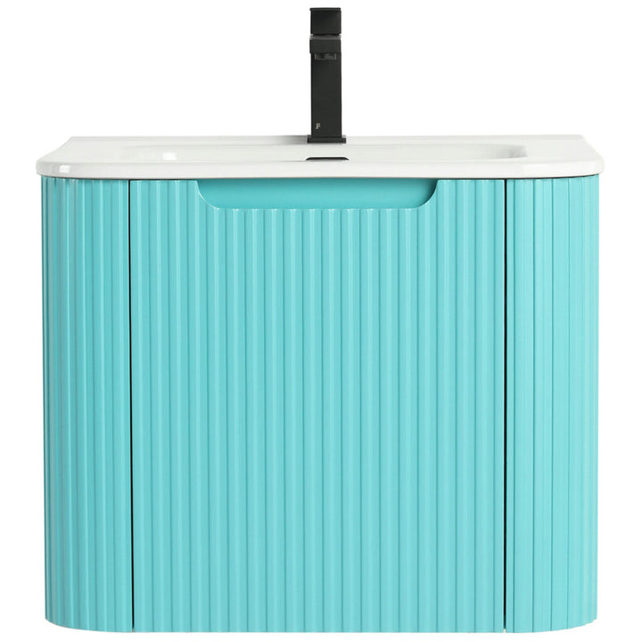 Caskvalley 30" Wall-Mounted Bathroom Vanity with Sink