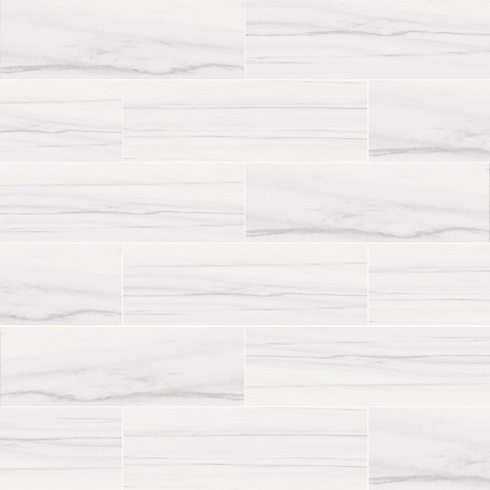 Gallery Marble-Look Matte Porcelain Floor &amp; Wall Tile