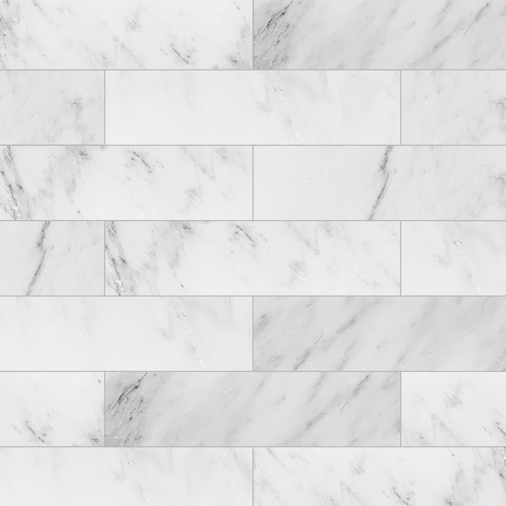 Eastern White Honed Marble Mosaic Tile