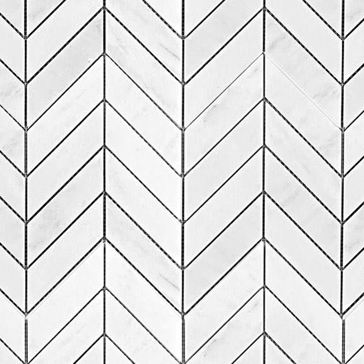 Eastern White Honed Marble Mosaic Tile