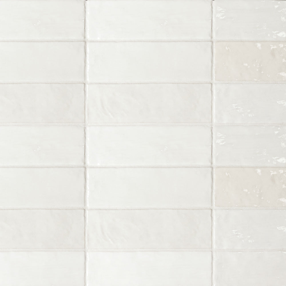 Zellige Glossy Ceramic Floor &amp; Wall Tile | ANVE Kitchen &amp; Bath