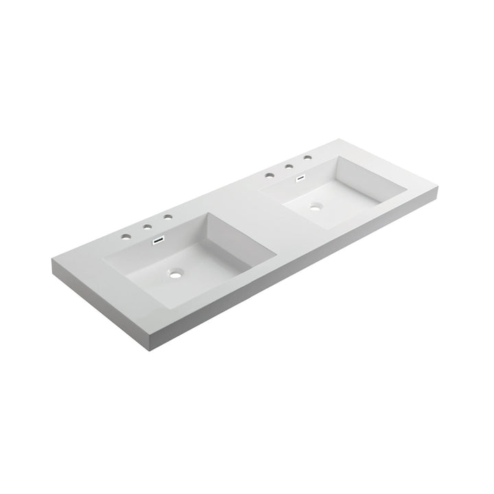 Milan Acrylic Top-Mount Bathroom Sink
