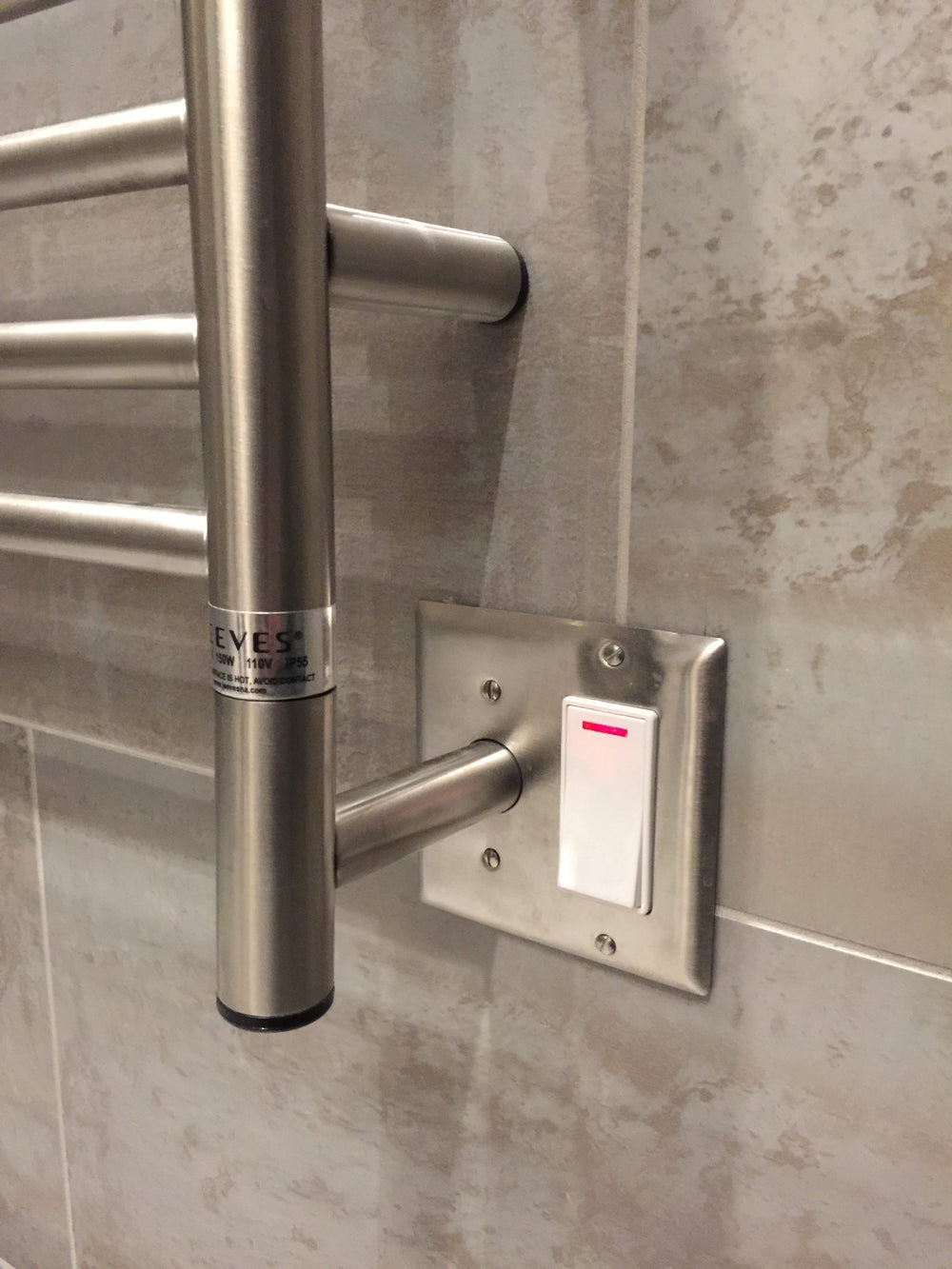 Amba Double Gang Plate for Jeeves, Radiant, Cape Collection Heated Towel Warmer