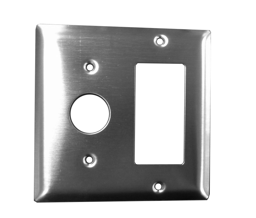 Amba Double Gang Plate for Jeeves, Radiant, Cape Collection Heated Towel Warmer