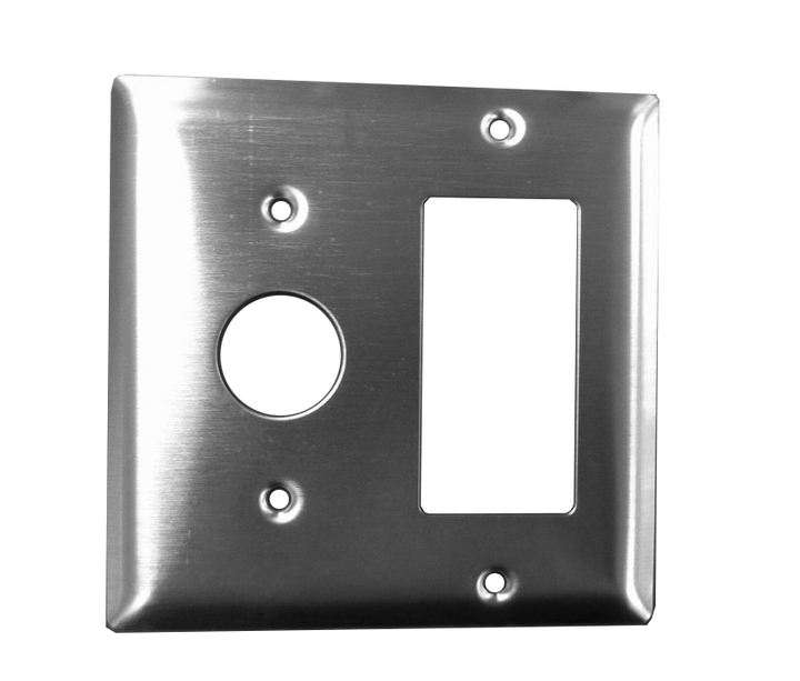 Amba Double Gang Plate for Jeeves, Radiant, Cape Collection Heated Towel Warmer
