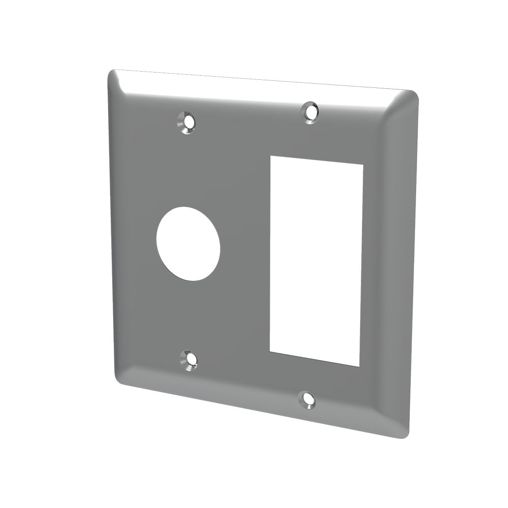 Amba Double Gang Plate for Jeeves, Radiant, Cape Collection Heated Towel Warmer