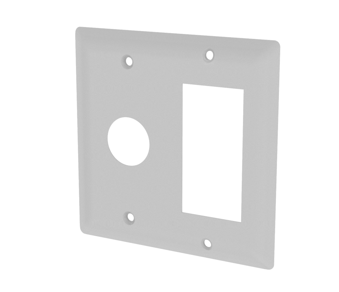 Amba Double Gang Plate for Jeeves, Radiant, Cape Collection Heated Towel Warmer