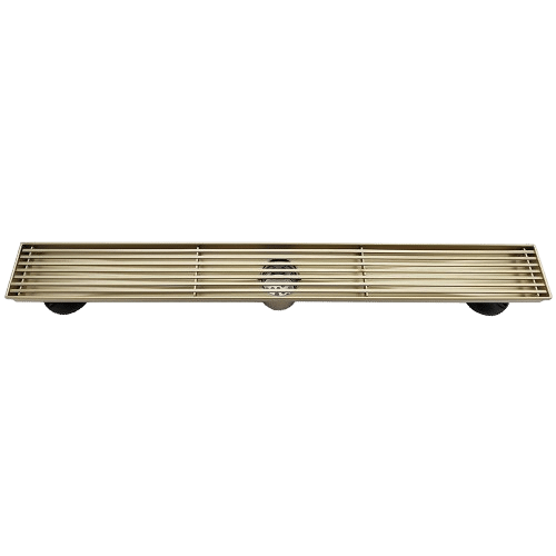 Oceanic Linear Grid-Cover Shower Drain in 316 Stainless Steel
