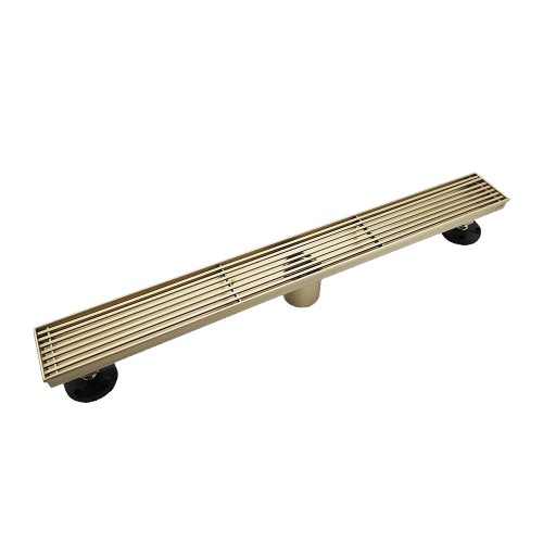 Oceanic Linear Grid-Cover Shower Drain in 316 Stainless Steel