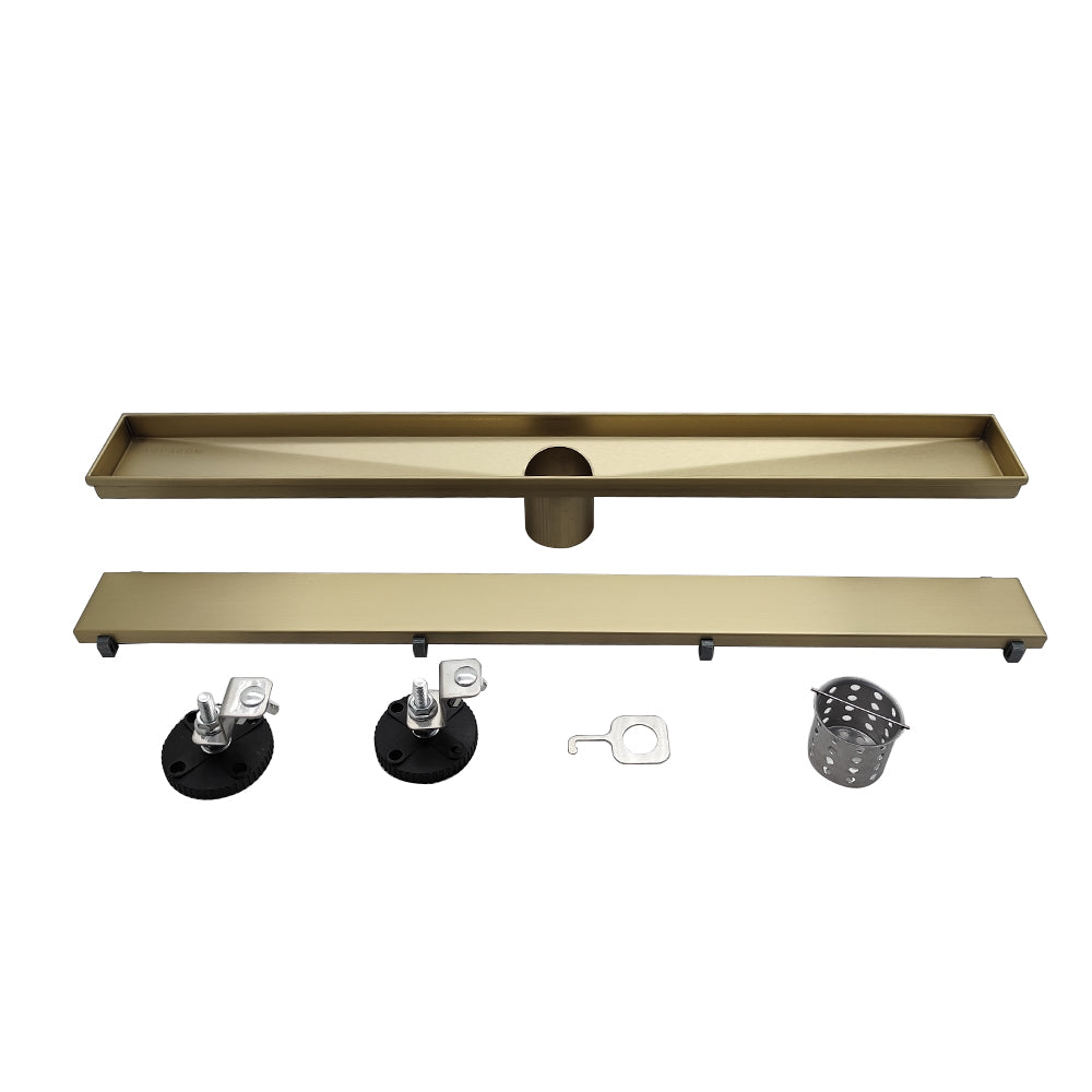 Oceanic Linear Tile-In Shower Drain in 316 Stainless Steel