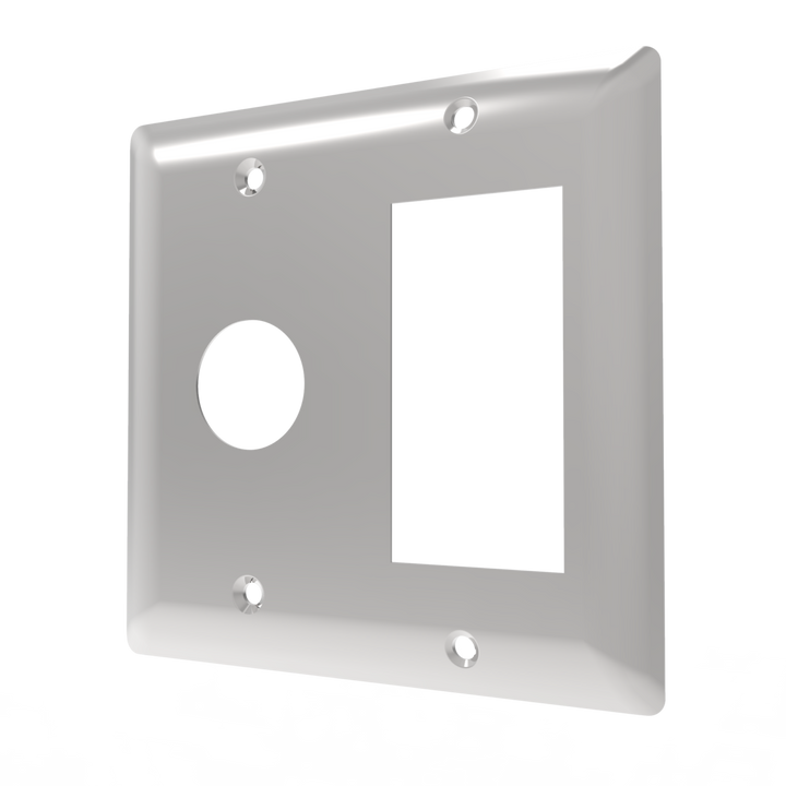 Amba Double Gang Plate for Jeeves, Radiant, Cape Collection Heated Towel Warmer