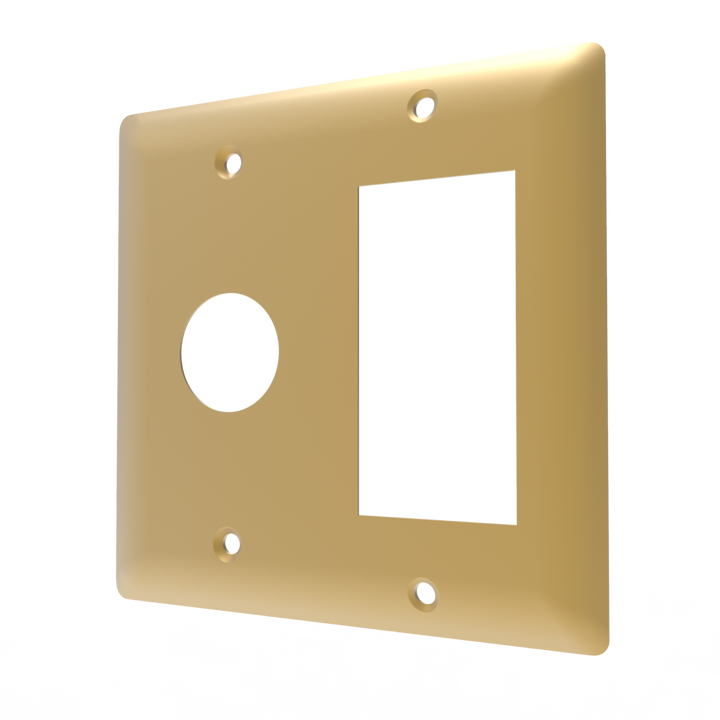 Amba Double Gang Plate for Jeeves, Radiant, Cape Collection Heated Towel Warmer