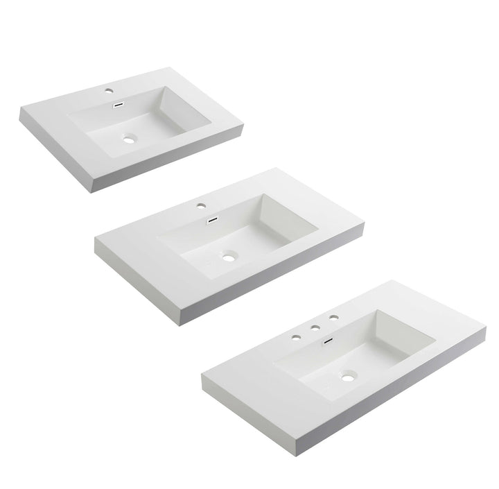 Annecy Acrylic Top-Mount Bathroom Sink | ANVE Kitchen &amp; Bath