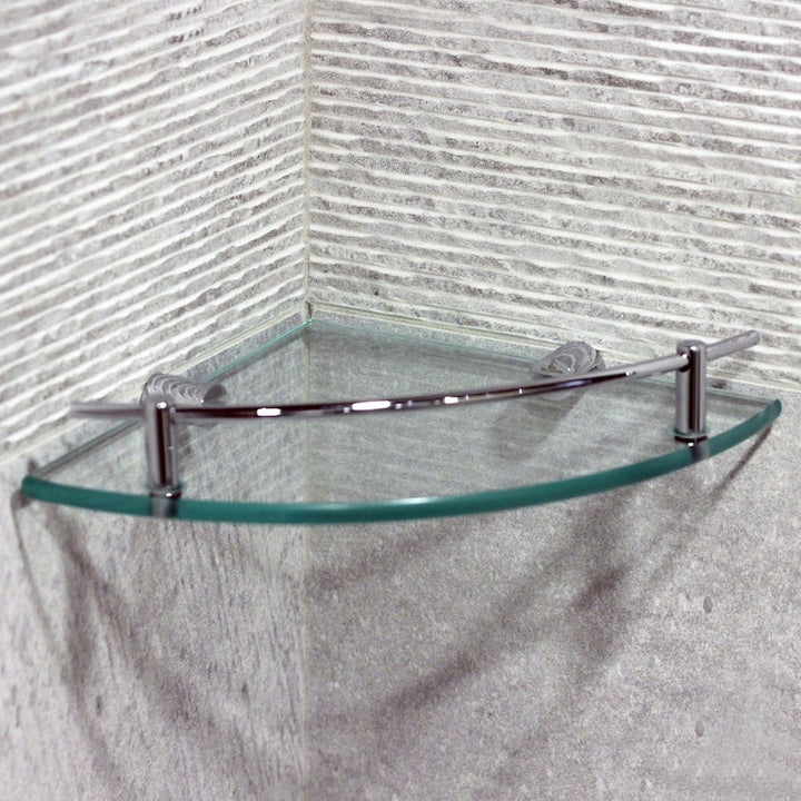 500 Series Corner Shelf in Chrome