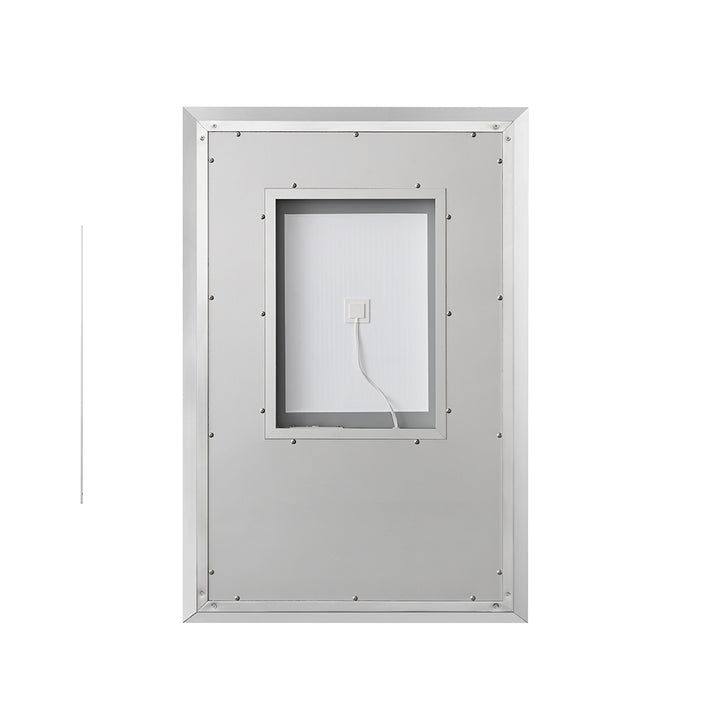 Madison 24" x 36" LED Bathroom Mirror in Chrome, Anti-Fog