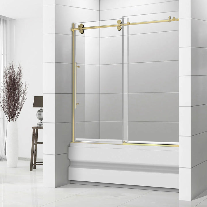 Bhavana 60" Frameless Sliding Tub Door