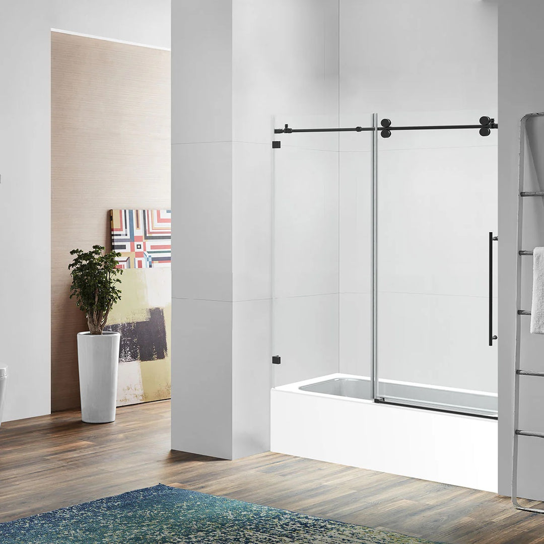 Bhavana 60" Frameless Sliding Tub Door