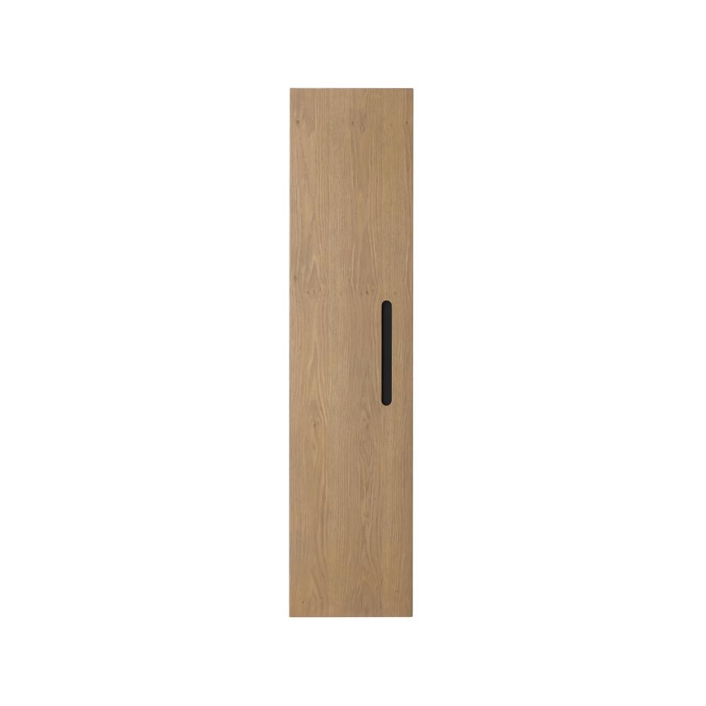The Cartisan Design Side Cabinets feature a tall, narrow wooden door with a vertical black handle on the right, set against a plain white background.