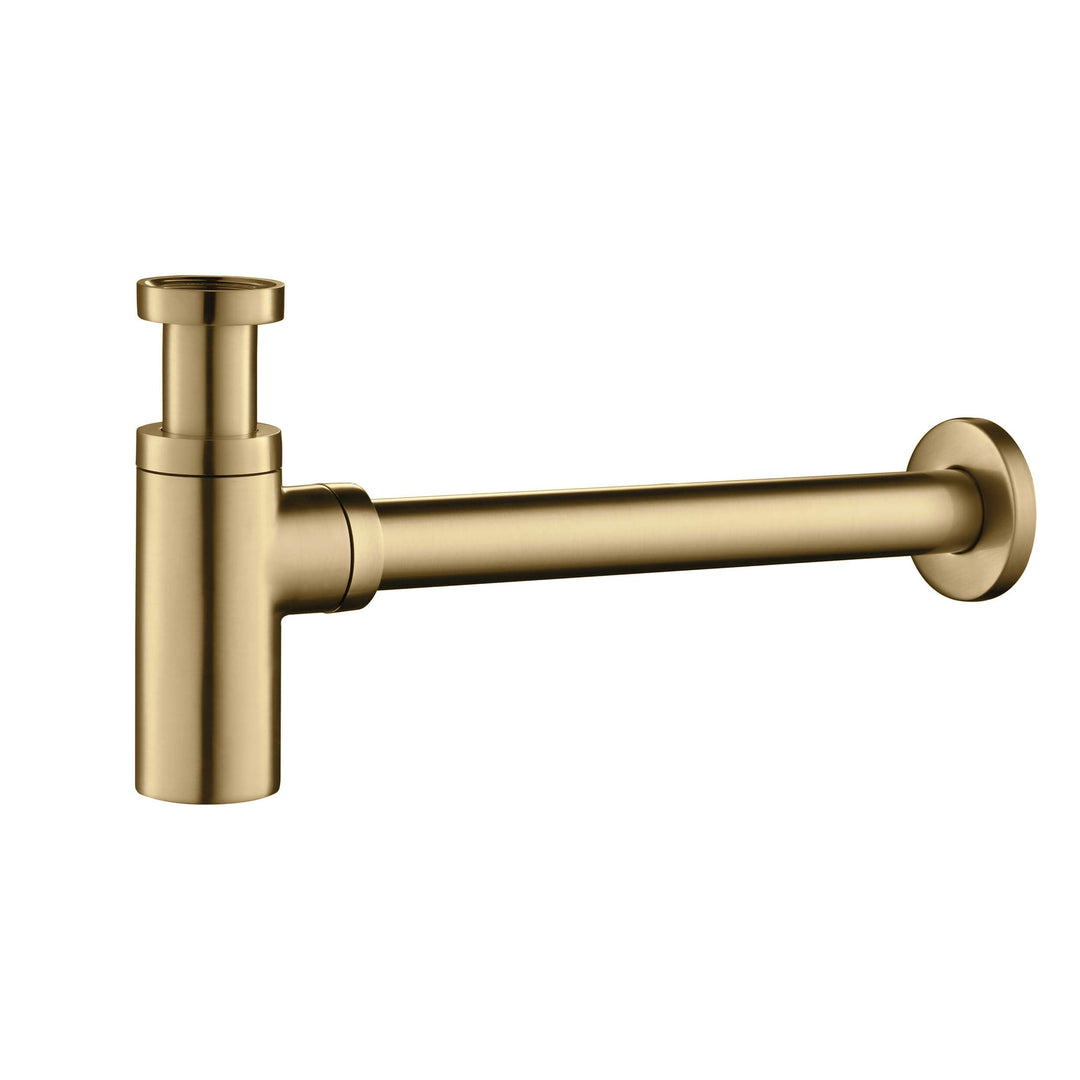 Decorative Round Bottle Trap in Brushed Gold