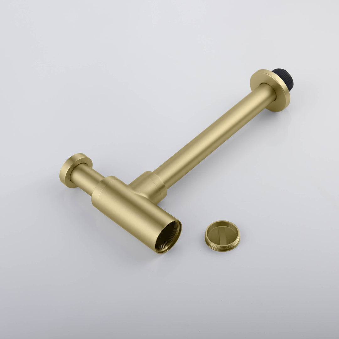 Decorative Round Bottle Trap in Brushed Gold