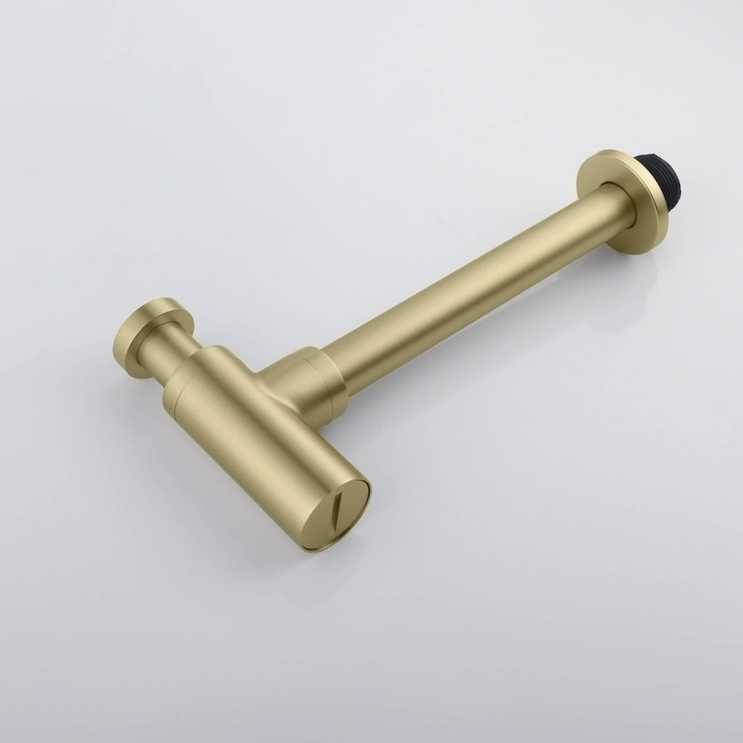 Decorative Round Bottle Trap in Brushed Gold