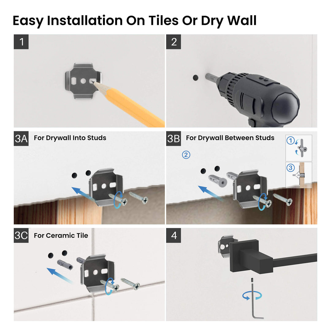 Quadra 2-Piece Bathroom Hardware Set