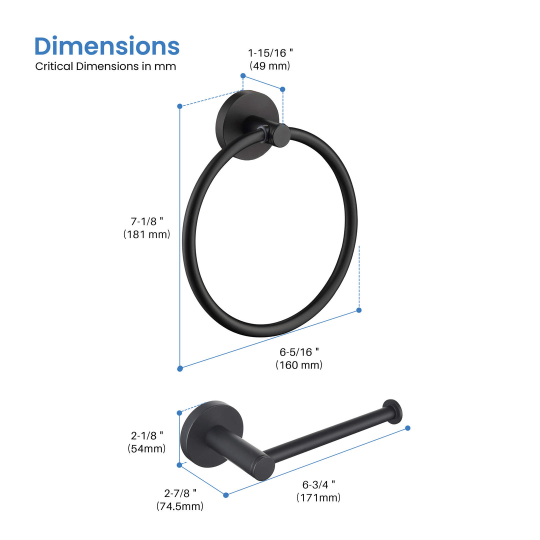 Halo 2-Piece Bathroom Hardware Set