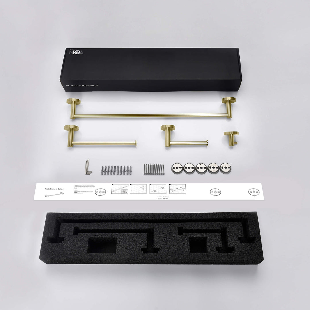Halo 4-Piece Bathroom Hardware Set