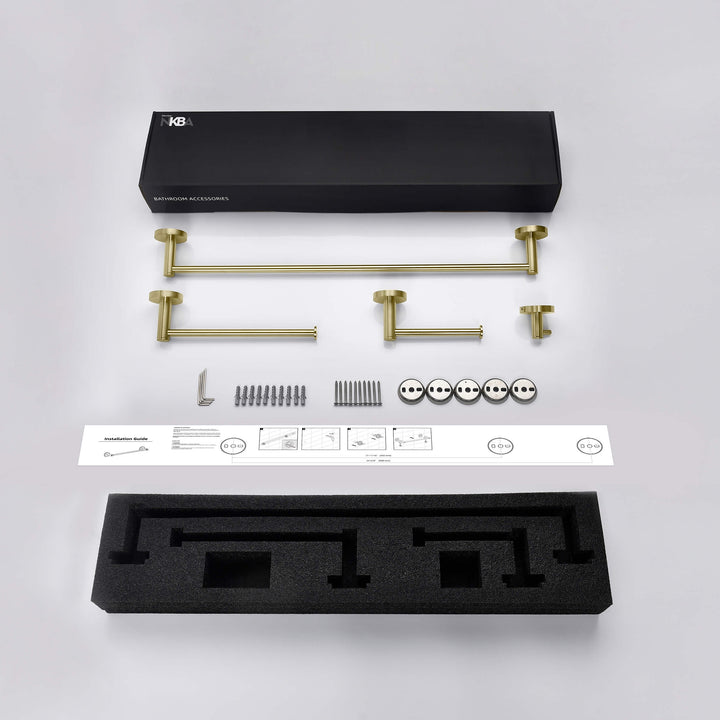 Halo 4-Piece Bathroom Hardware Set