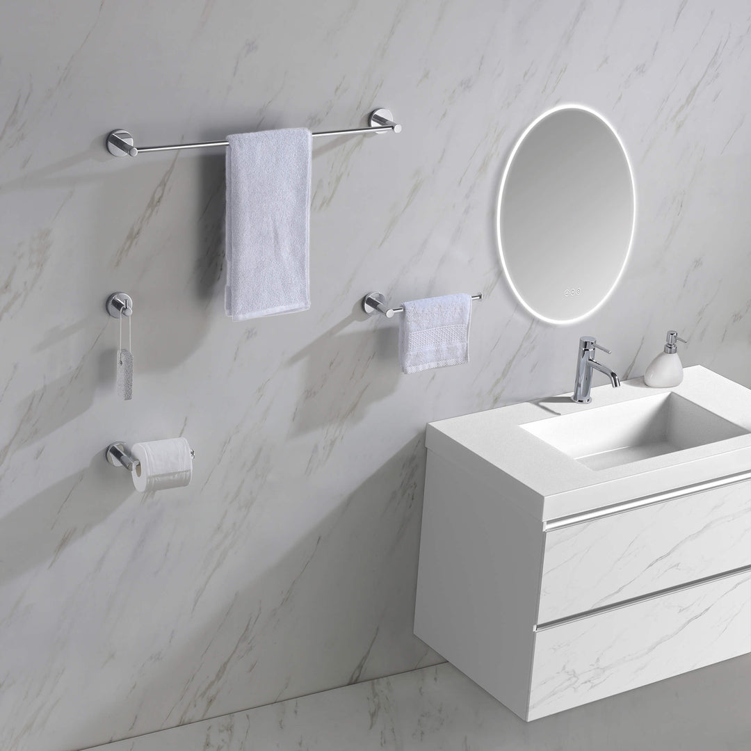 Halo 4-Piece Bathroom Hardware Set