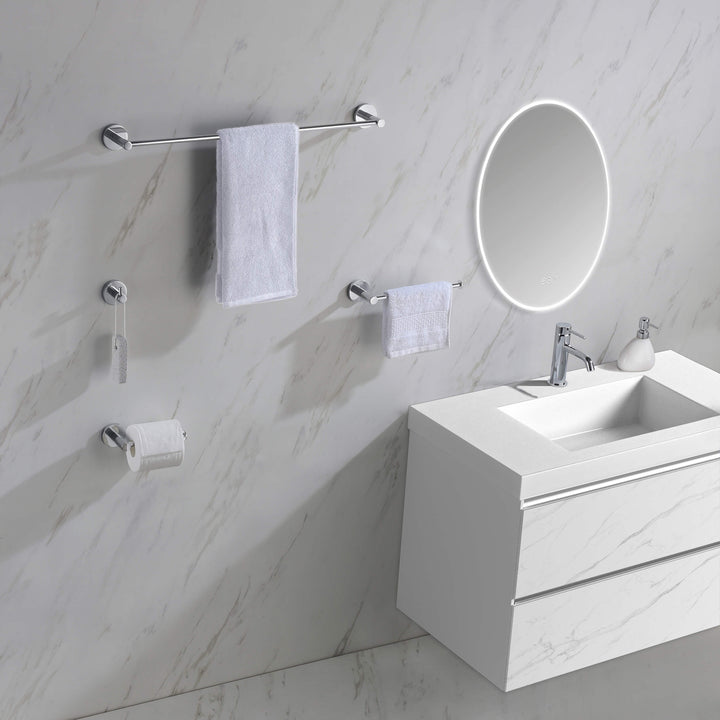 Halo 4-Piece Bathroom Hardware Set