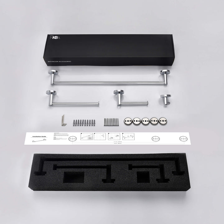 Halo 4-Piece Bathroom Hardware Set