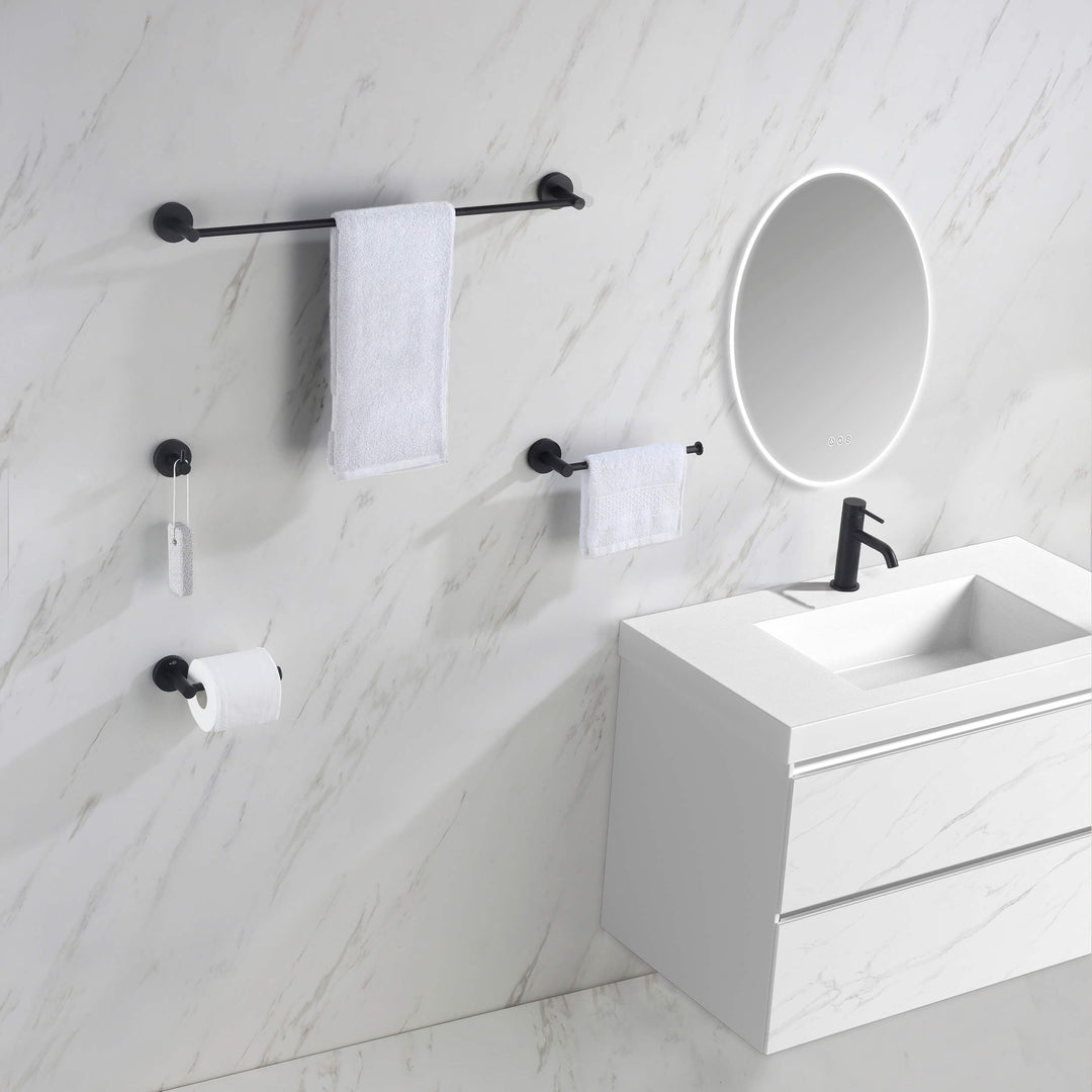 Halo 4-Piece Bathroom Hardware Set