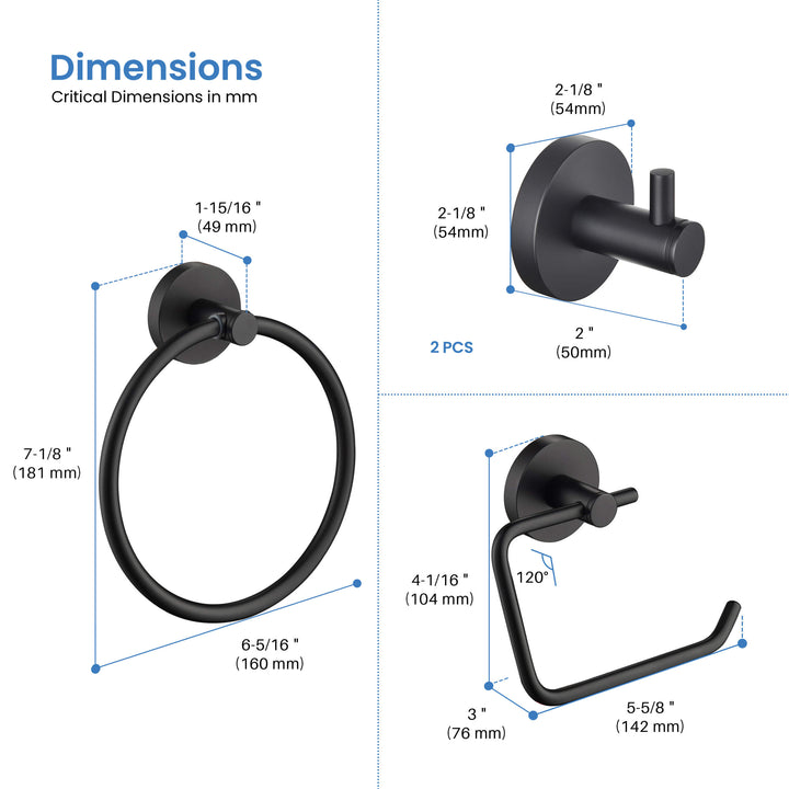 Halo 4-Piece Bathroom Hardware Set in 2