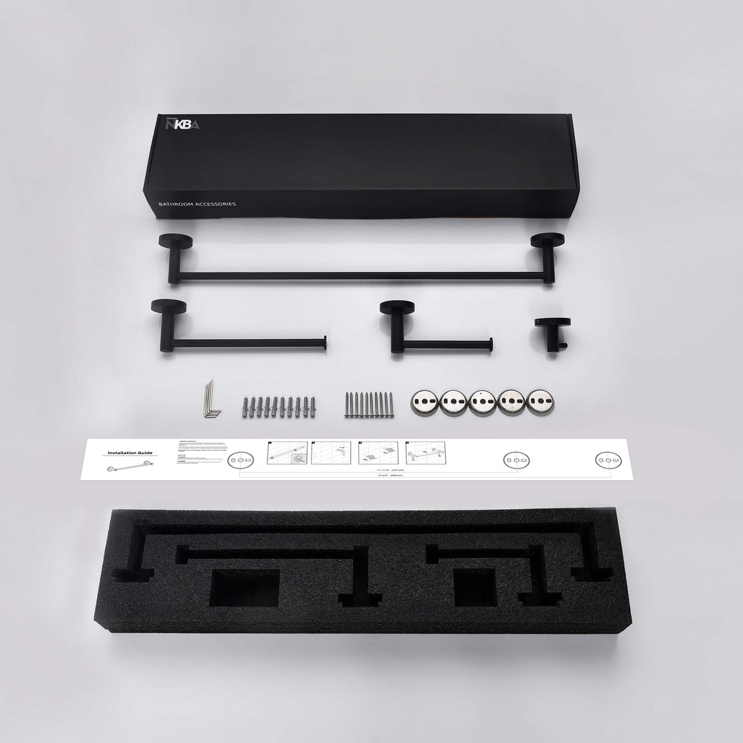 Halo 4-Piece Bathroom Hardware Set