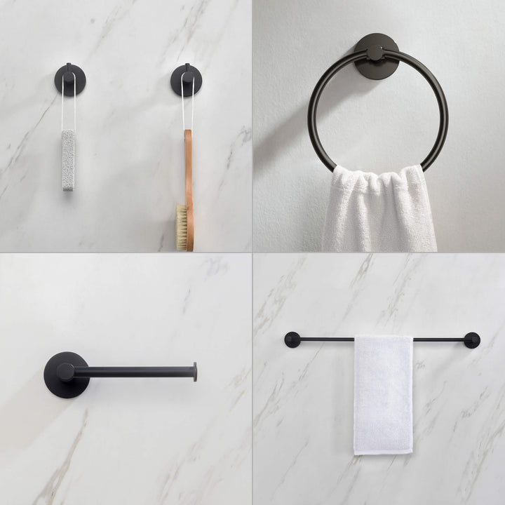 Halo 5-Piece Bathroom Hardware Set in 1