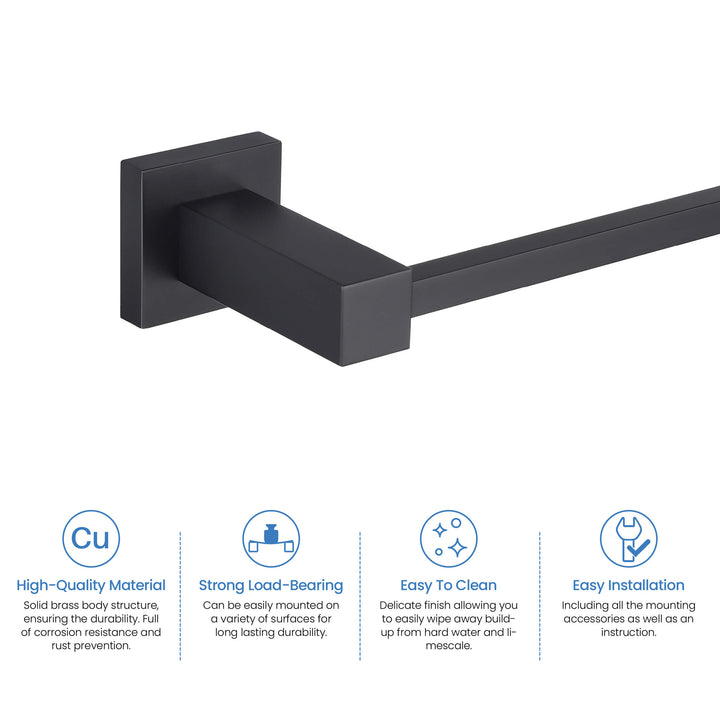 Quadra 2-Piece Bathroom Hardware Set
